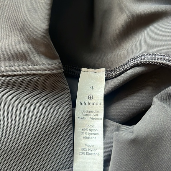 Lululemon Prinicpal Dancer Corsetry Tight Legging Soot Gray Color Size 4 - Picture 3 of 3